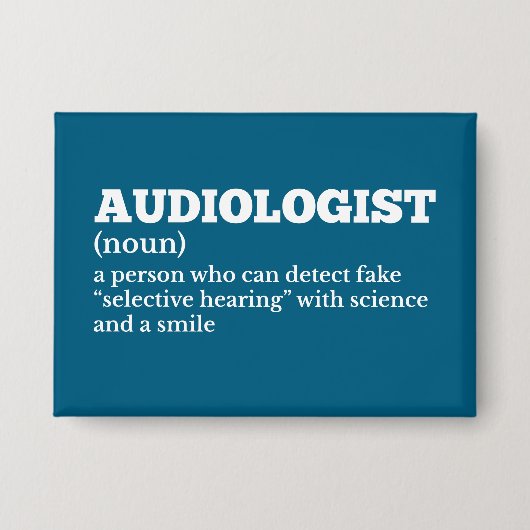 Audiologe Funny Definition Button (Vorderseite)