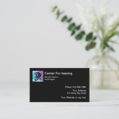 Audiologe Hörklinik Visitenkarte (Stehend Vorderseite)