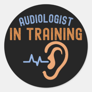 Audiologe in Ausbildung, Audiologie-Zitate Runder Aufkleber