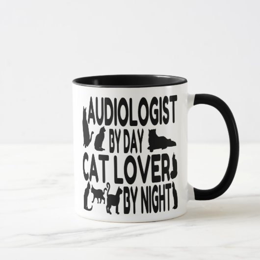 Audiologe Lieben Katzen Tasse (Rechts)