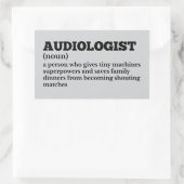 Audiologe Meaning Funny Sticker (Tasche)