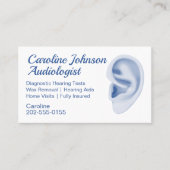 Audiologe Ohrwachs-Entfernung Visitenkarte (Vorderseite)