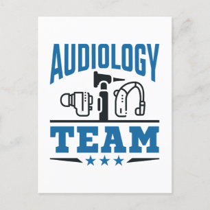 Audiologe Postkarte