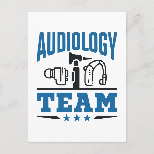 Audiologe Postkarte (Vorderseite)