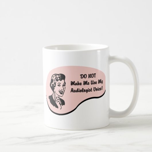 Audiologe-Stimme Kaffeetasse (Rechts)
