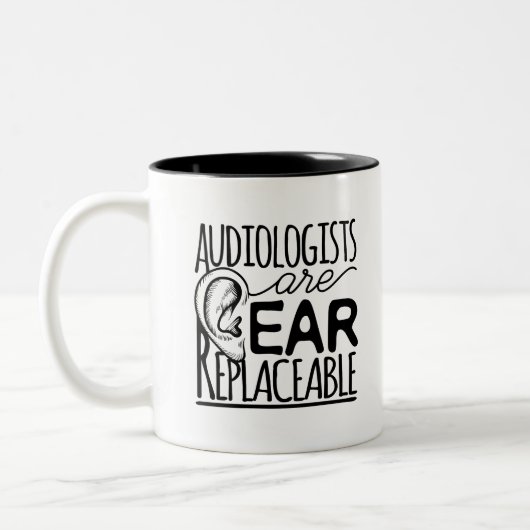 Audiologen sind austauschbar zweifarbige tasse (Links)