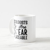 Audiologen sind erbitterbar, witzig Audiologie Kaffeetasse (Vorderseite Links)