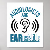 Audiologen sind widerstandsfähige Funny Audiology Poster (Vorne)