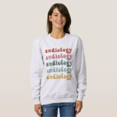 Audiologie | Doktor des Audiologen Retro Sweatshirt (Vorne ganz)