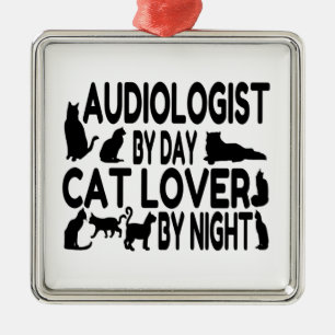 Audiologin Cat Lover Ornament Aus Metall