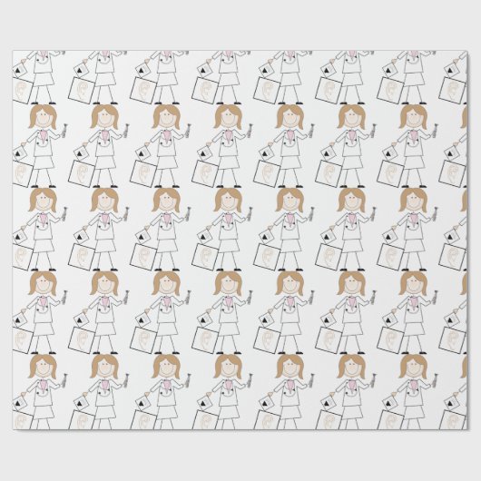 Audiologin Geschenkpapier (Flach)