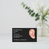 Audiologist Hearing Care Services Visitenkarte (Stehend Vorderseite)