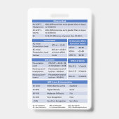 Audiology Abzeichen Buddy/Reference Abzeichen Ausweis (Rückseite)