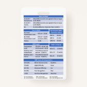 Audiology Abzeichen Buddy/Reference Abzeichen Ausweis (Rückseite)