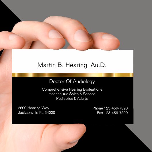 Audiology Business Cards Visitenkarte