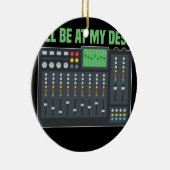 Audiomixingenieur-Mischpult Keramik Ornament (Rechts)