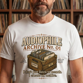 Audiophile Archiv Nr. 01 Vinyl T-Shirt