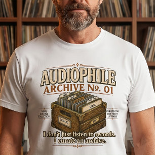 Audiophile Archiv Nr. 01 Vinyl T-Shirt