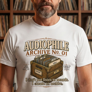 Audiophile Archiv Nr. 01 Vinyl T-Shirt