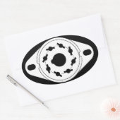 Audiophile Tube Sockel Ovaler Aufkleber (Umschlag)