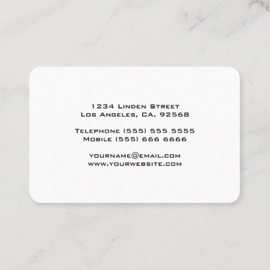 Audiotape Cassette DJ Visitenkarte (Rückseite)