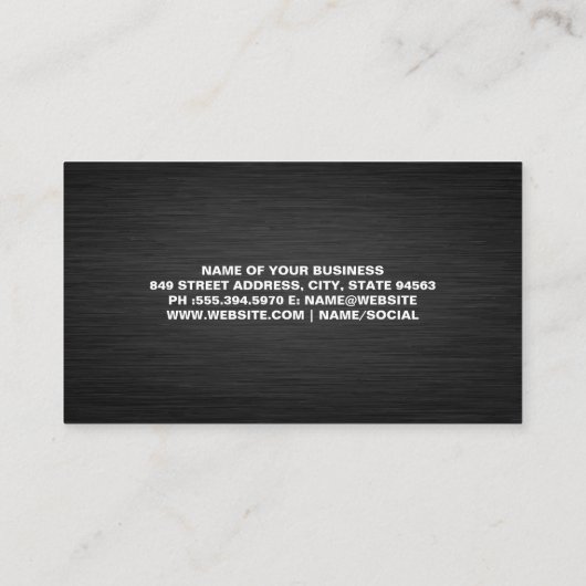 Audiotechniker | Reparaturdienstleistungen Visitenkarte (Rückseite)