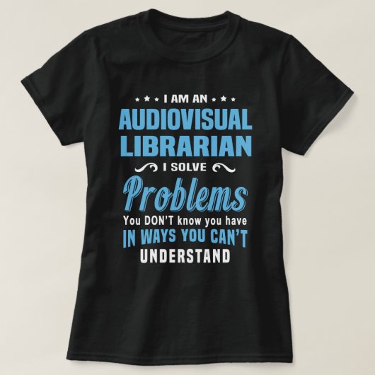 Audiovisuelle Bibliothek T-Shirt (Design vorne)