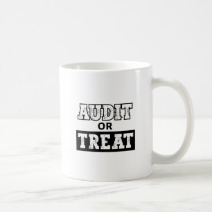 Audit oder Leckerei - Witziges Jahr des Buchhalter Kaffeetasse
