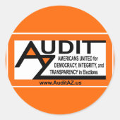 AuditAZ 3" Sticker Round (Vorderseite)