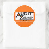 AuditAZ 3" Sticker Round (Tasche)