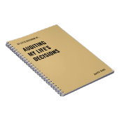 Auditing My Life Entscheidungen Auditor Notebook Notizblock (Rechte Seite)