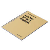 Auditing My Life Entscheidungen Auditor Notebook Notizblock (Linke Seite)