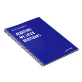 Auditing My Life Entscheidungen Auditor Notebook Notizblock (Rechte Seite)