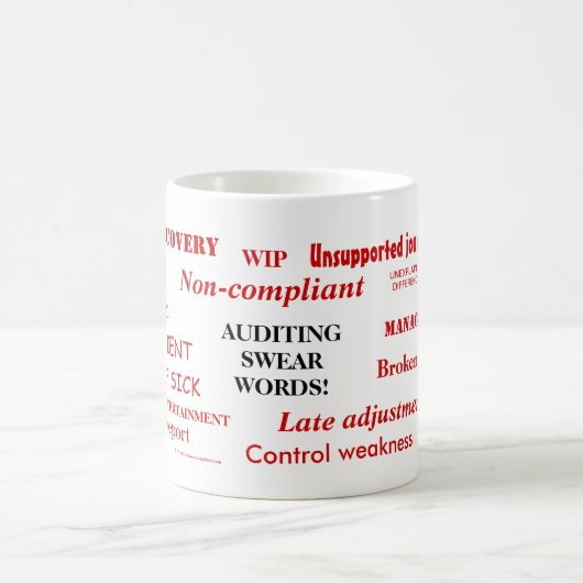 Auditing Swear Words Tasse | Funny Auditor Gift Id (Mittel)