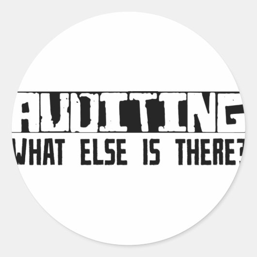 Auditing Was gibt es sonst noch? Runder Aufkleber (Vorderseite)