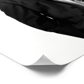 Auditivo blancoynegro poster (Ecke)