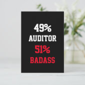 Auditor Badass Card Karte (Stehend Vorderseite)