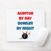Auditor by Day Bowler by Night Mousepad (Mit Mouse)
