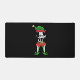Auditor Elf Family Matching Group Weihnachts-Party Schreibtischunterlage