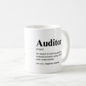 Auditor Funny Work Definition Kaffeetasse (VorderseiteRechts)