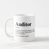 Auditor Funny Work Definition Kaffeetasse (Links)