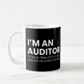 Auditor Funny Work Sprichwort Kaffeetasse (Links)