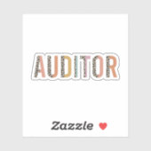 Auditor, Geschenk für Auditor Aufkleber (Blatt)