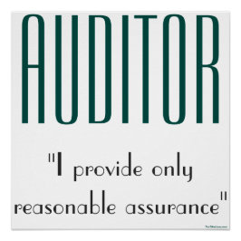 "Auditor: Ich gebe nur eine vernünftige Garantie" Poster
