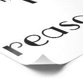 "Auditor: Ich gebe nur eine vernünftige Garantie" Poster (Ecke)