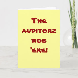 Auditor Thank You   Auditing Graffiti Slogan Dankeskarte