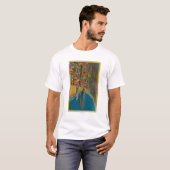 Auditorium, Strand und Regenbogen-Pier T-Shirt (Vorne ganz)
