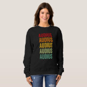 Audius Krypto-Regenbogen-Text Sweatshirt (Vorne ganz)