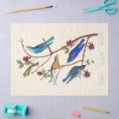 Audobon Bird ephemera tissue paper Seidenpapier (Basteln)