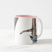 Audobon Red Breasted Nuthatch Zweifarbige Tasse (VorderseiteRechts)